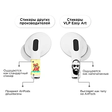 Наклейки VLP Easy Art Bearded Man, для AirPods Pro/Pro 2 - 2