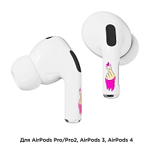 Наклейки VLP Easy Art Pink Heart Sign, для AirPods Pro/Pro 2 - 0