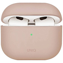 Чехол Uniq LINO розовый, для AirPods 4/4 ANC - 0