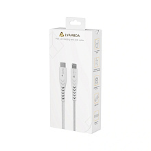 Кабель Lyambda LCLm05 Premium 3A USB-C / Lightning 0,5м, белый - 2