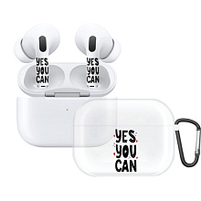 Чехол и наклейки Asynora Yes You Can, для AirPods Pro 2 - 0