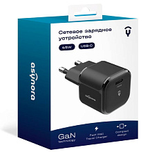 Зарядное устройство сетевое Asynora GAN PD 45W, 45Вт, черный - 2