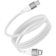 Кабель Asynora магнитный USB data cable USB-C / USB-C, 5A, 100Вт  1м, белый - 0