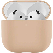 Чехол uBear Touch Pro латте, для AirPods 4/4 ANC - 0