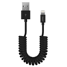 Кабель Deppa витой USB / Lightning 1,5м, белый - 1