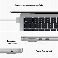 2022 Apple MacBook Air 13.6″ серебристый (Apple M2, 16Gb, SSD 256Gb, M2 (8 GPU)) - 3