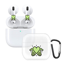 Чехол и наклейки Asynora Glow Heart, для AirPods 4/4 ANC - 0