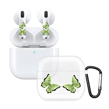 Чехол и наклейки Asynora Glow Butterfly, для AirPods 4/4 ANC - 0