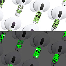 Чехол и наклейки Asynora Glow Man, для AirPods 4/4 ANC - 2