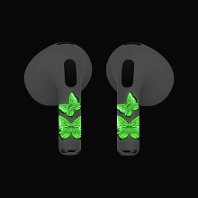 Чехол и наклейки Asynora Glow Butterfly, для AirPods 3 - 1