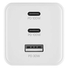 Зарядное устройство сетевое uBear Wall charger Bridge, 100Вт, белый - 2