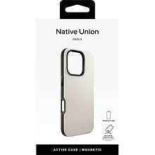 Чехол-накладка Native Union Active Case MagSafe для iPhone 16 Pro Max, полиуретан, песочный - 3