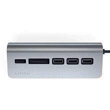 Адаптер мультипортовый Satechi Type-C USB Hub 5 в 1, серый космос - 2