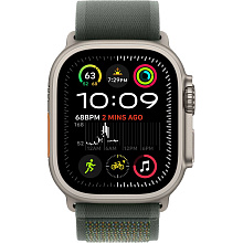 Apple Watch Ultra 2 GPS + Cellular 49mm (корпус - титан, ремешок Trail Loop зеленый, IP6X) - 1