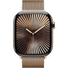 Apple Watch Series 10 + Cellular  (корпус - золотой титан, 46mm браслет золотой, размер S/M) - 1
