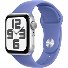 Apple Watch SE GPS  (корпус - серебристый, 40mm ремешок Sport Band голубой, размер M/L) - 0