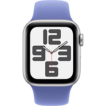 Apple Watch SE GPS  (корпус - серебристый, 40mm ремешок Sport Band голубой, размер M/L) - 1