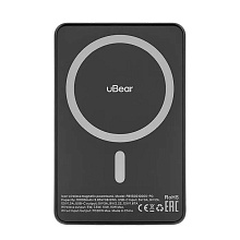 Внешний аккумулятор c БЗУ uBear Icon 10000 10000 мАч, черный - 1