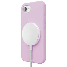 Чехол-накладка VLP Aster Case для iPhone 16e, силикон, лавандовый - 3