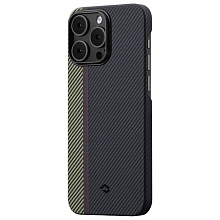 Чехол-накладка Pitaka MagEZ Case 3 Overture для iPhone 14 Pro, арамид (кевлар), черный/серый - 1