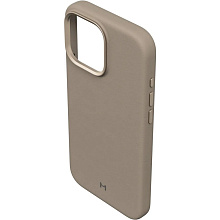 Чехол-накладка Magssory CLT029 для iPhone 16 Pro Max, экокожа, латте - 3