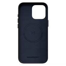 Чехол-накладка Magssory CLT029 для iPhone 16 Pro Max, экокожа, синий - 1