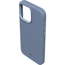 Чехол-накладка Magssory CLT016 для iPhone 15 Pro Max, экокожа, кобальт - 2