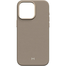 Чехол-накладка Magssory CLT016 для iPhone 15 Pro Max, экокожа, латте - 0