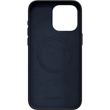 Чехол-накладка Magssory CLT016 для iPhone 15 Pro Max, экокожа, синий - 1