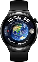 Huawei Watch 4 GPS 46mm (корпус - черный, ремешок - черный) - 1