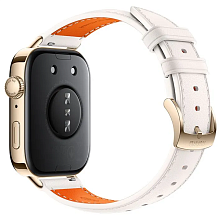 Huawei Watch Fit 3 (корпус - золотой, ремешок - белый) - 3