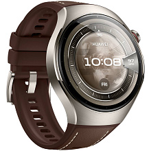 Huawei Watch 5 GPS + Cellular 46mm (корпус - серый, ремешок - коричневый) - 1