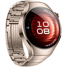 Huawei Watch 5 GPS + Cellular 42mm (корпус - золотистый, ремешок - золотой браслет из стали) - 1