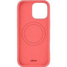 Чехол-накладка uBear Touch Mag Case для iPhone 16 Pro Max, силикон, коралловый - 3