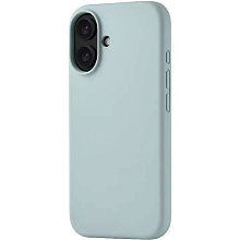 Чехол-накладка uBear Touch Mag Case для iPhone 16, силикон, мятный - 0