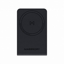 Чехол-бумажник Magssory Tripod Magnetic Vlog Wallet с функцией штатива, экокожа, черный - 1