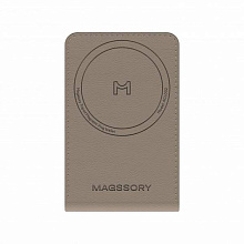 Чехол-бумажник Magssory Tripod Magnetic Vlog Wallet с функцией штатива, экокожа, латте - 1