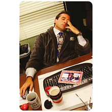 Стикер 3D VLP Mem Tired Michael Scott - 2