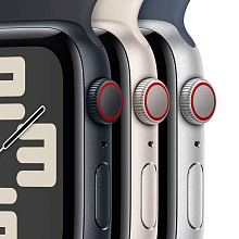 Apple Watch SE 2023 GPS  (корпус - серебристый, 40mm ремешок Sport Band штормовой синий, размер M/L) - 2