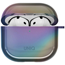 Чехол Uniq Iridescia (holographic) полночный, для AirPods 4/4 ANC - 0