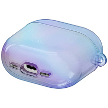 Чехол Uniq Iridescia (holographic) синий, для AirPods 4/4 ANC - 1