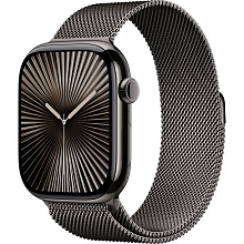 Apple Watch Series 10 + Cellular  (корпус - серый титан, 46mm браслет серебристый, размер M/L) - 0