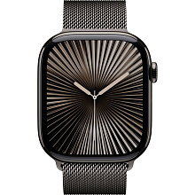 Apple Watch Series 10 + Cellular  (корпус - серый титан, 46mm браслет серебристый, размер M/L) - 1