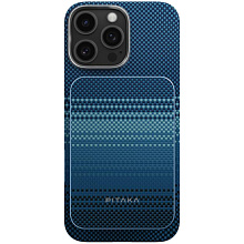 Внешний аккумулятор c БЗУ Pitaka Power Bank Qi2 5000 мАч, синий - 2