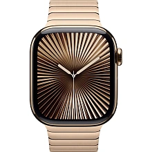 Apple Watch Series 10 + Cellular  (корпус - золотой титан, 46mm браслет золотой, размер M/L) - 1