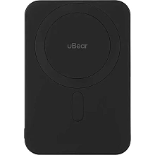 Внешний аккумулятор uBear Slide Magnetic Qi2 5000 мАч, черный - 0