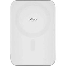 Внешний аккумулятор uBear Slide Magnetic Qi2 10000 мАч, белый - 0