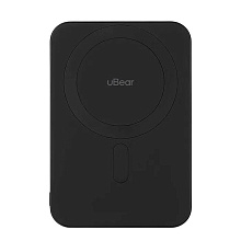 Внешний аккумулятор uBear Slide Magnetic Qi2 5000 мАч, черный - 0