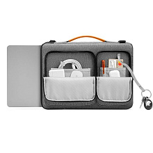 Сумка 14″ Tomtoc Defender - A42 Laptop Shoulder Briefcase, серый - 3