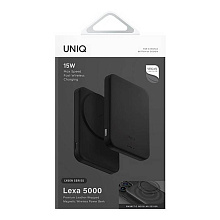 Внешний аккумулятор Uniq Lyden Lexa 5000 мАч, черный - 3